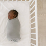 Knit Swaddle Blanket - Stone