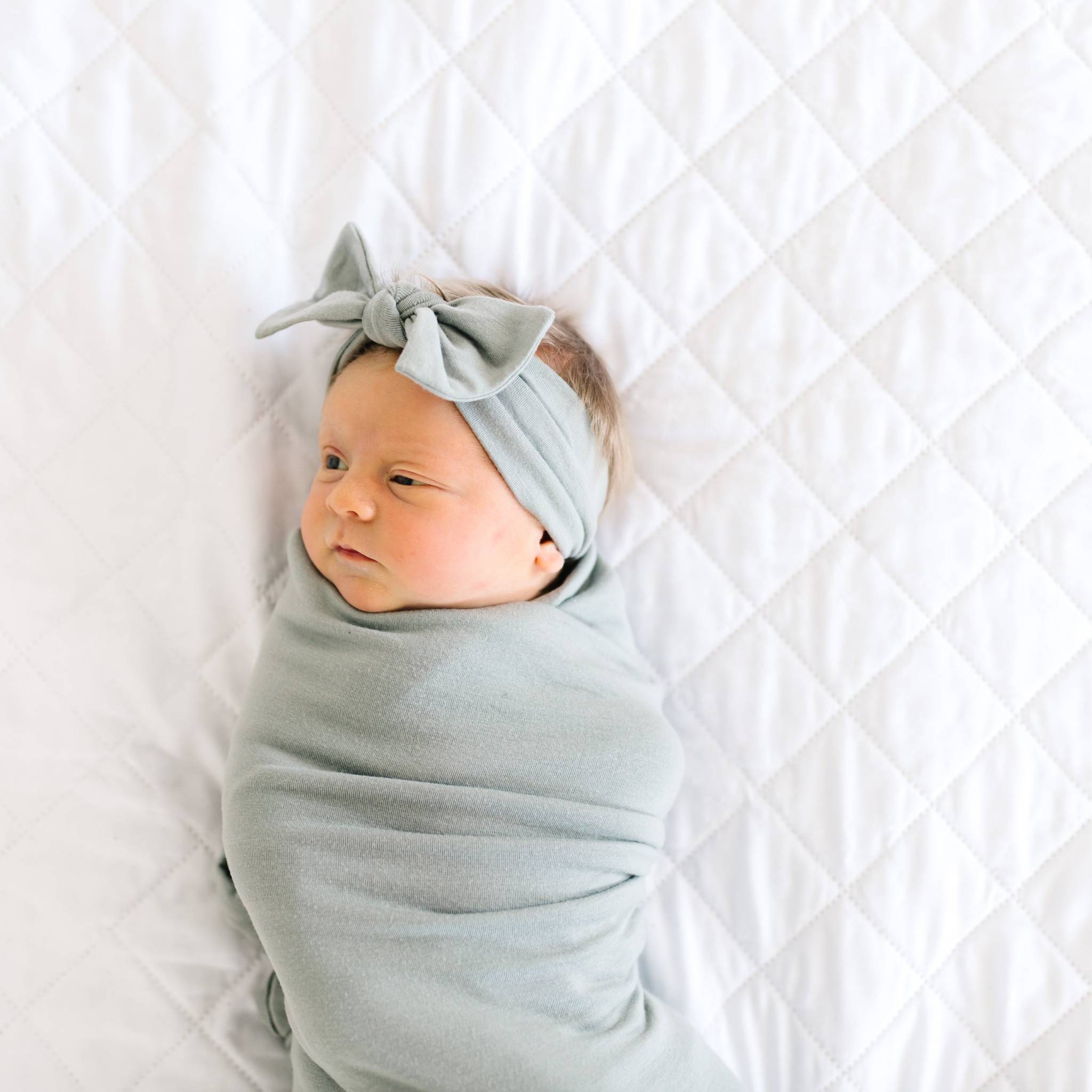 Knit Swaddle Blanket - Stone