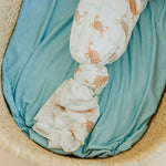 Knit Swaddle Blanket - Tide