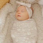 Knit Swaddle Blanket - Tracker