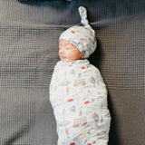 Knit Swaddle Blanket - Trout