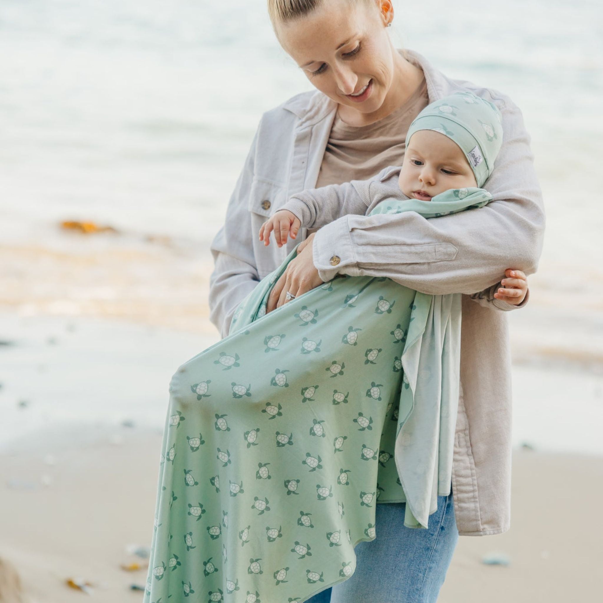 Knit Swaddle Blanket - Wade