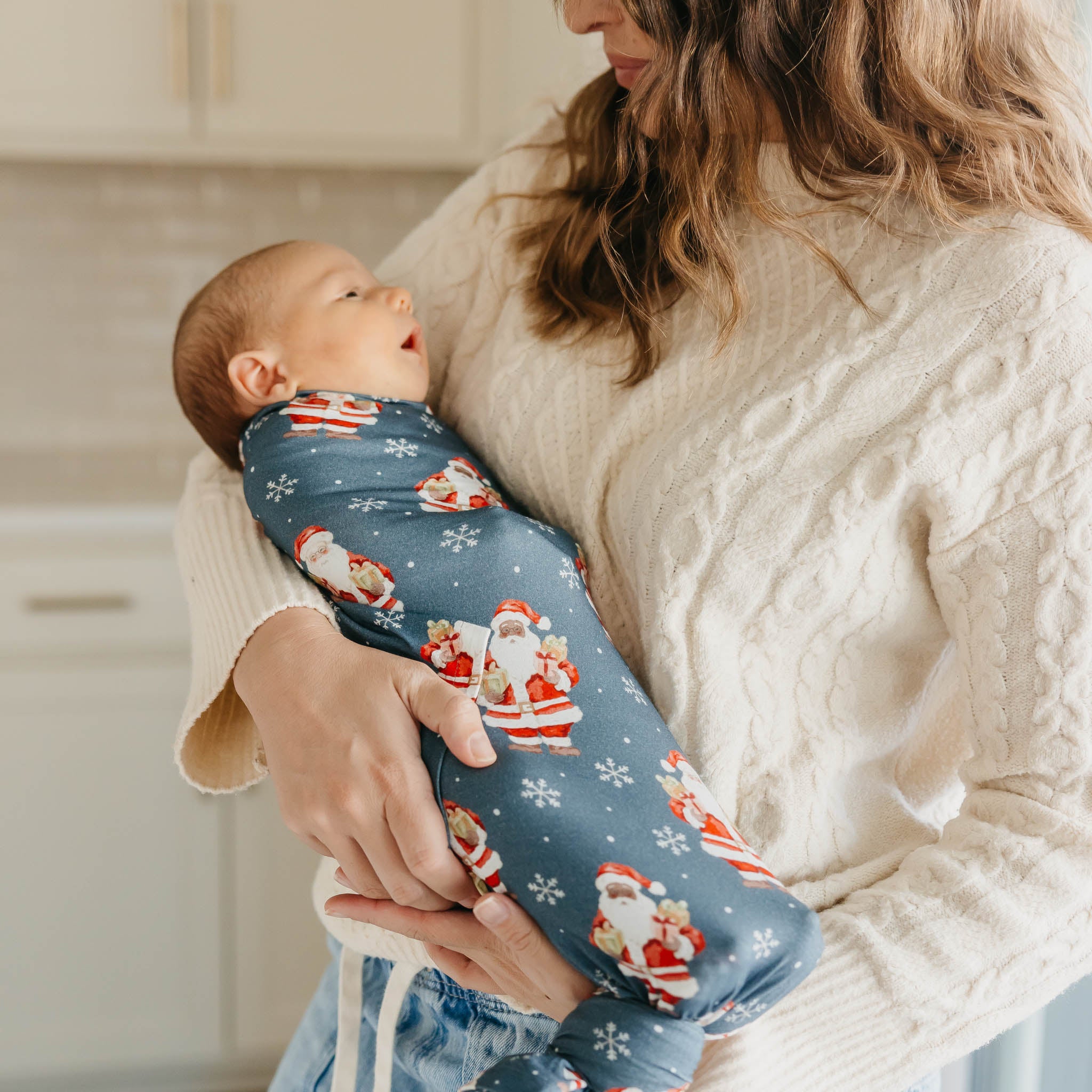 Bamboo Swaddle - Santa Claus