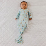 Newborn Knotted Gown - Tanner
