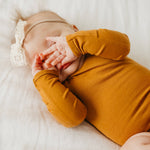Long Sleeve Bodysuit - Camel