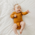 Long Sleeve Bodysuit - Camel
