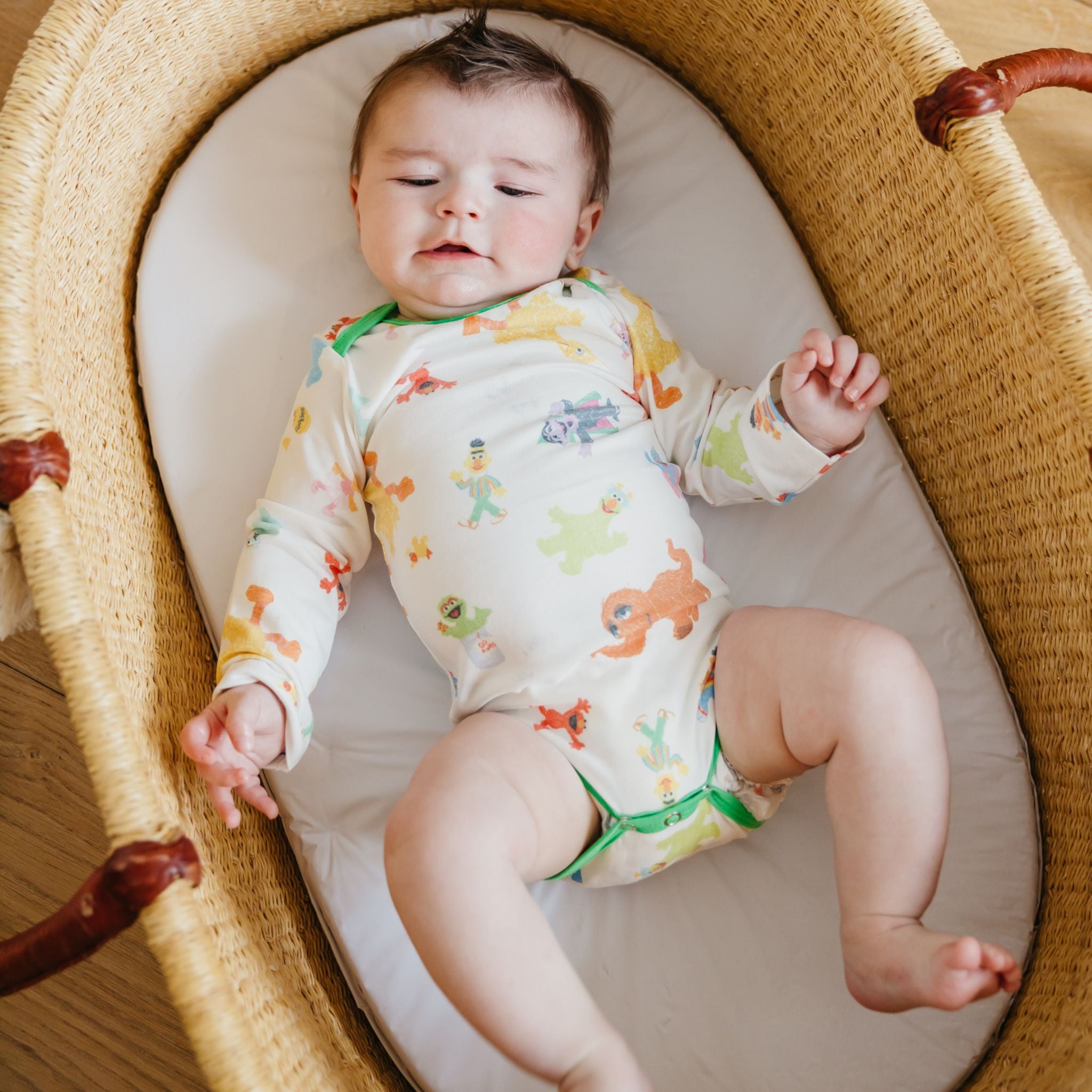 Long Sleeve Bodysuit - Sesame Friends
