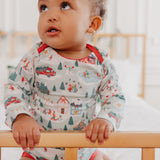 Long Sleeve Bodysuit - Snowy Slopes