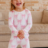 Bamboo 2pc Long Sleeve Pajama Set - Bow My Gosh