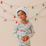 2pc Long Sleeve Pajama Set - Snowy Slopes