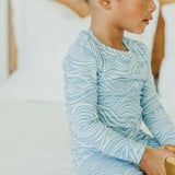 2pc Long Sleeve Pajama Set - Surf