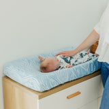 Premium Knit Diaper Changing Pad Cover - Surf