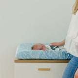 Premium Knit Diaper Changing Pad Cover - Surf