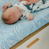Premium Knit Diaper Changing Pad Cover - Surf