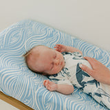 Premium Knit Diaper Changing Pad Cover - Surf