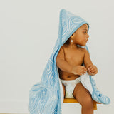 Premium Baby Knit Hooded Towel - Surf