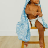 Premium Baby Knit Hooded Towel - Surf