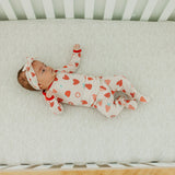 Footed Baby Pants - Strawberry