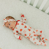Footed Baby Pants - Strawberry