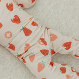 Footed Baby Pants - Strawberry
