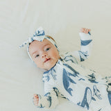 Knit Headband Bow - Cove