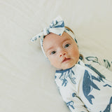 Knit Headband Bow - Cove