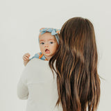 Knit Headband Bow - Clementine