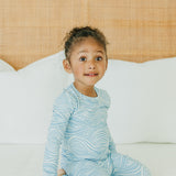2pc Long Sleeve Pajama Set - Surf