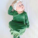Newborn Knotted Gown - Alder