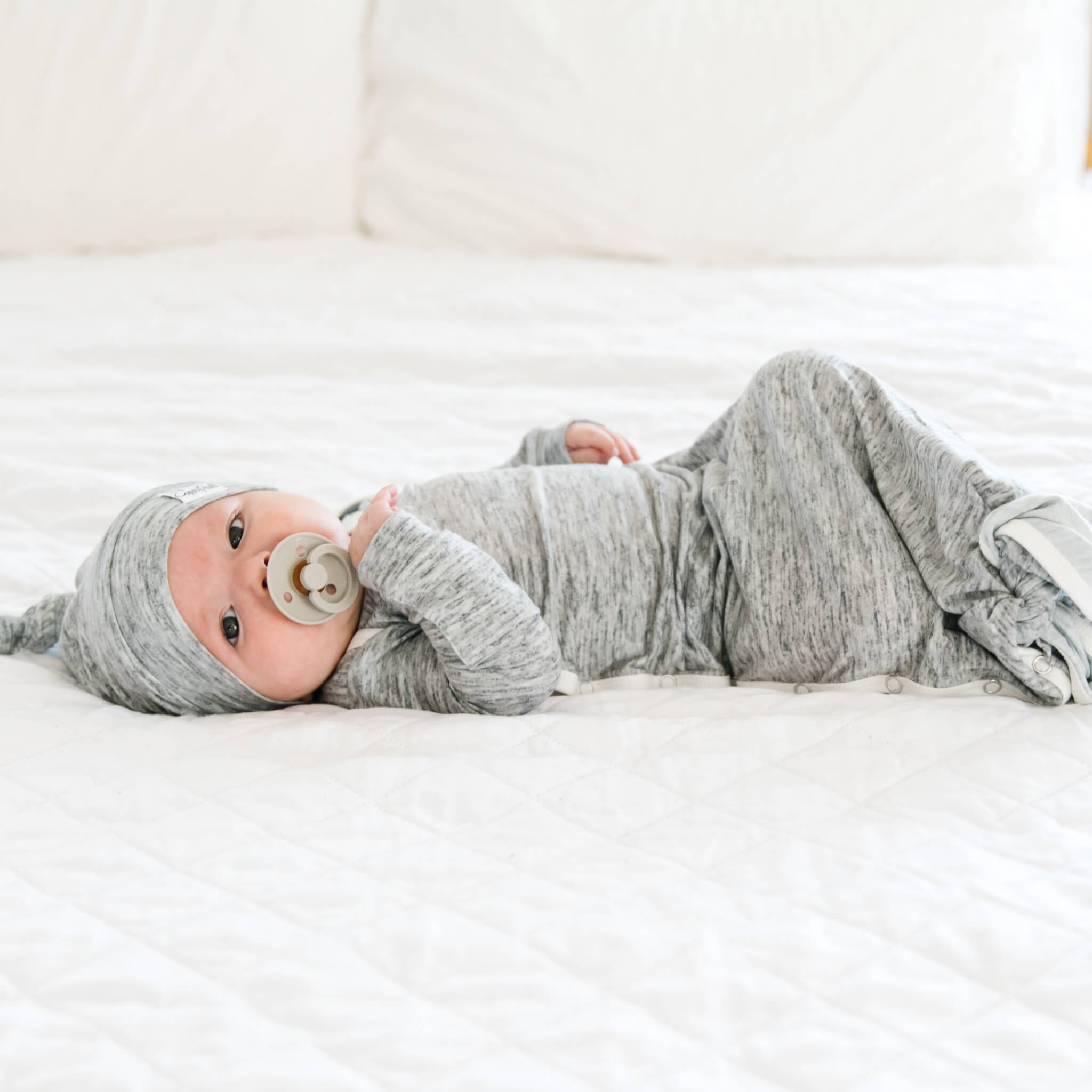 Newborn Knotted Gown - Asher