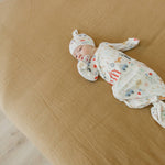 Newborn Knotted Gown - Bailey