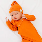 Newborn Knotted Gown - Blaze