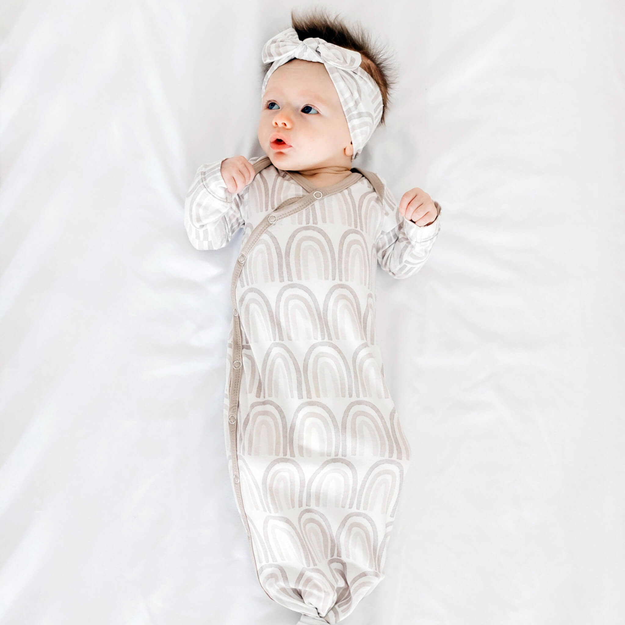 Newborn Knotted Gown - Bliss