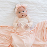 Newborn Knotted Gown - Blush