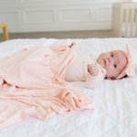 Newborn Knotted Gown - Blush