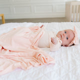 Newborn Knotted Gown - Blush