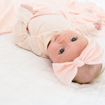 Newborn Knotted Gown - Blush