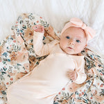 Newborn Knotted Gown - Blush
