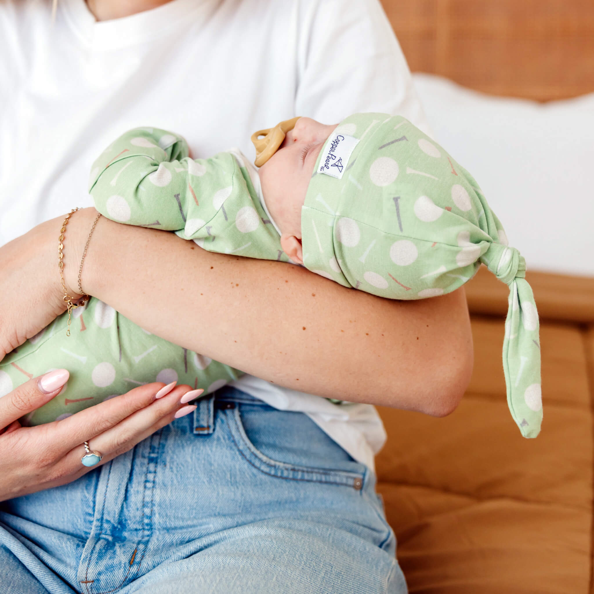 Newborn Knotted Gown - Bogey