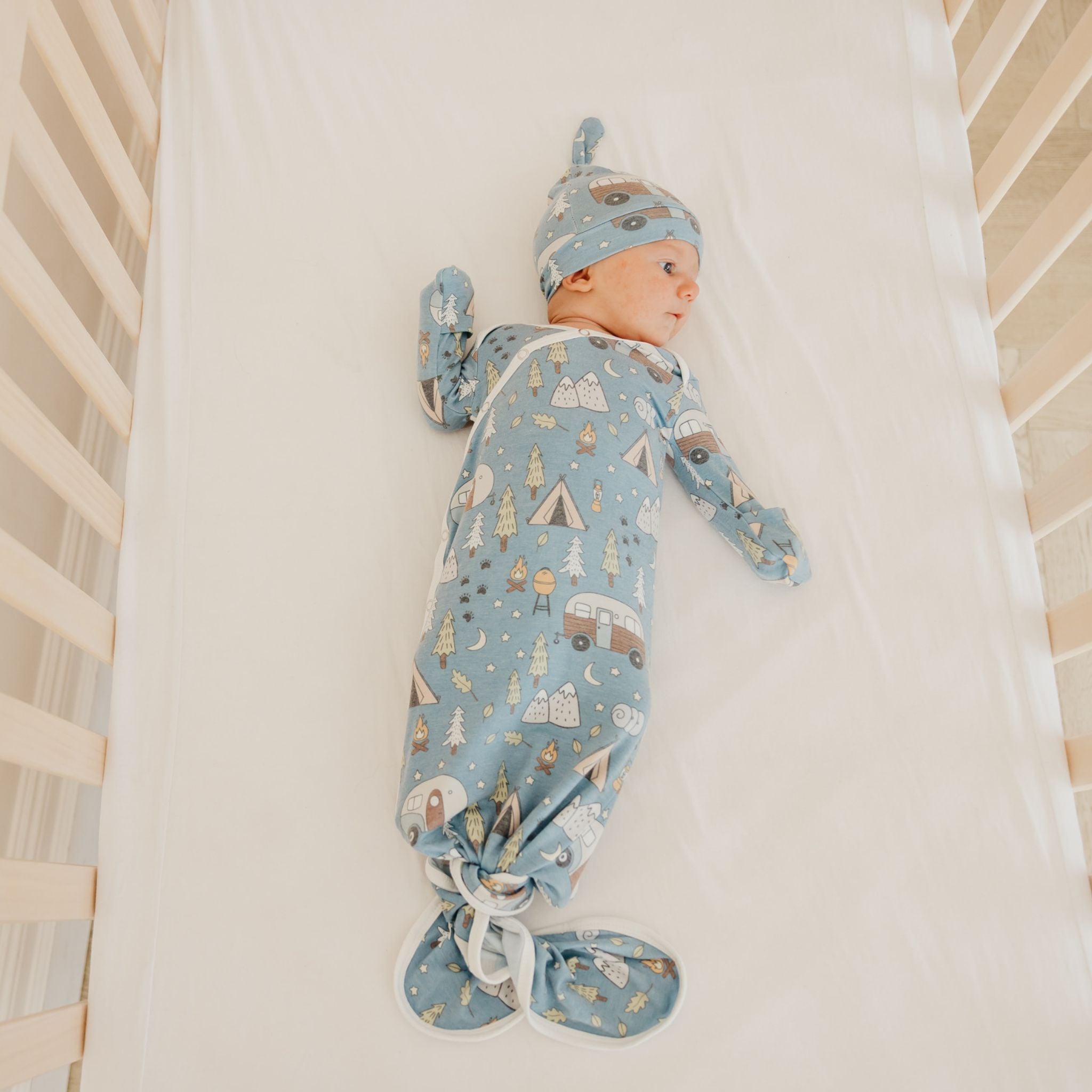 Newborn Knotted Gown - Bridger