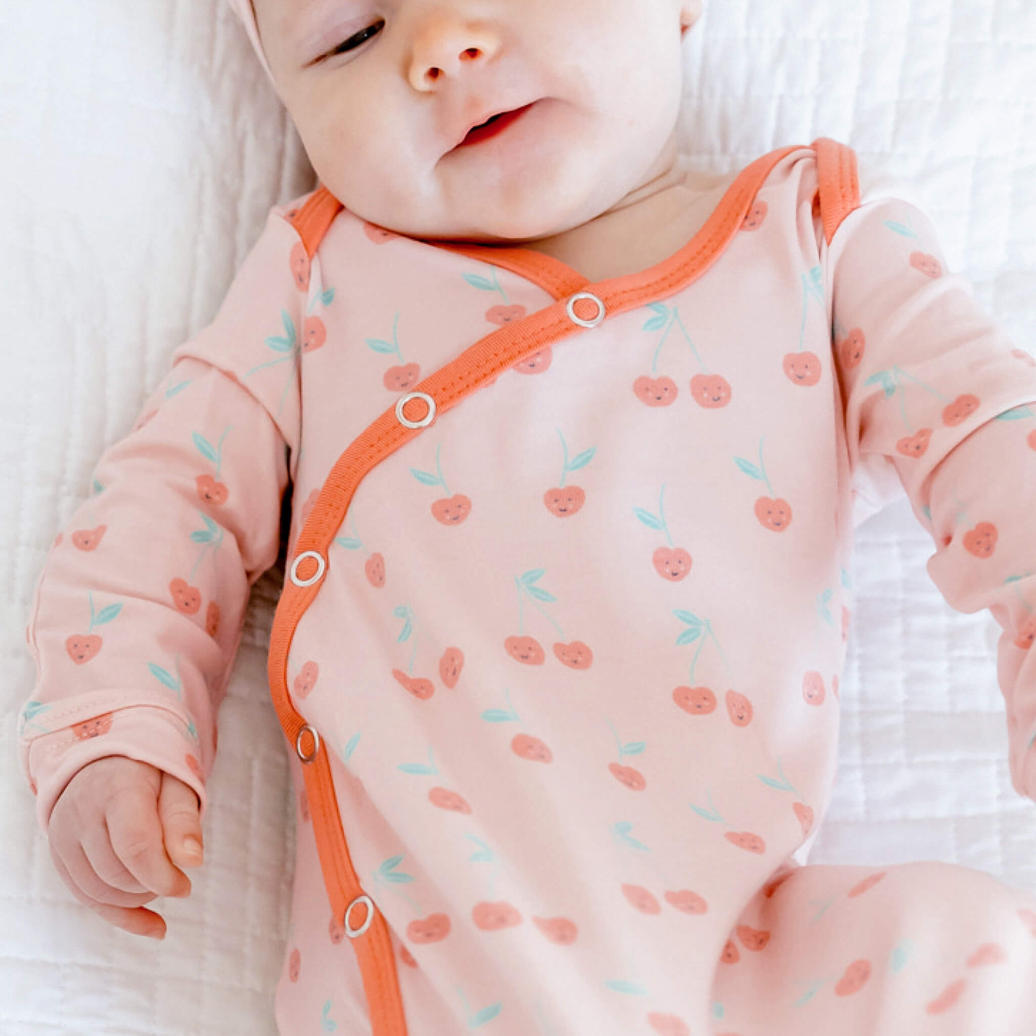 Newborn Knotted Gown - Cheery