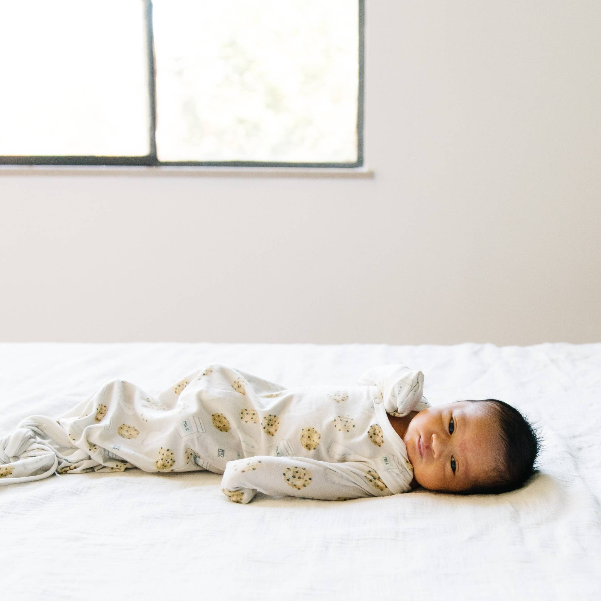 Newborn Knotted Gown - Chip