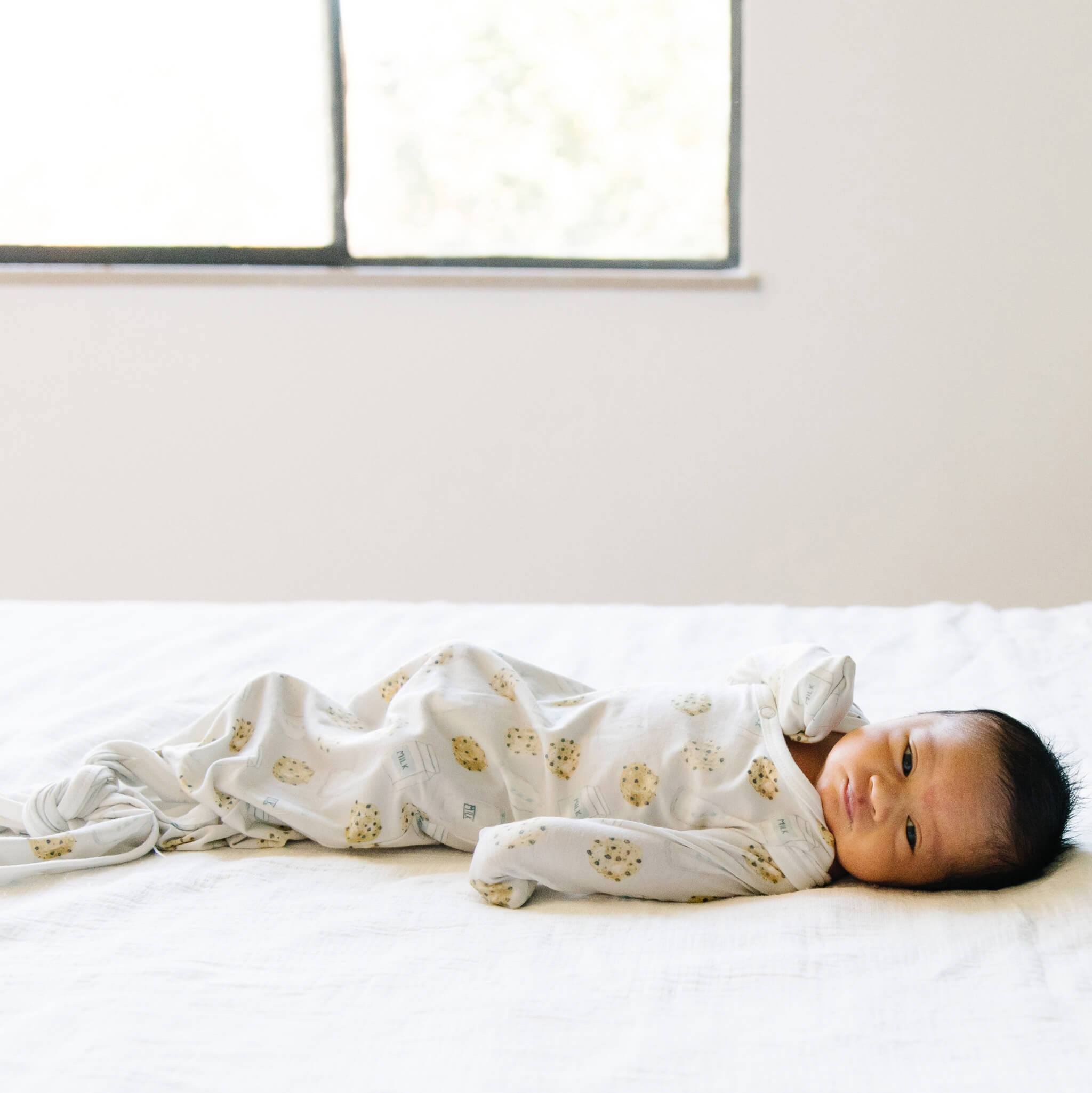 Newborn Knotted Gown - Chip