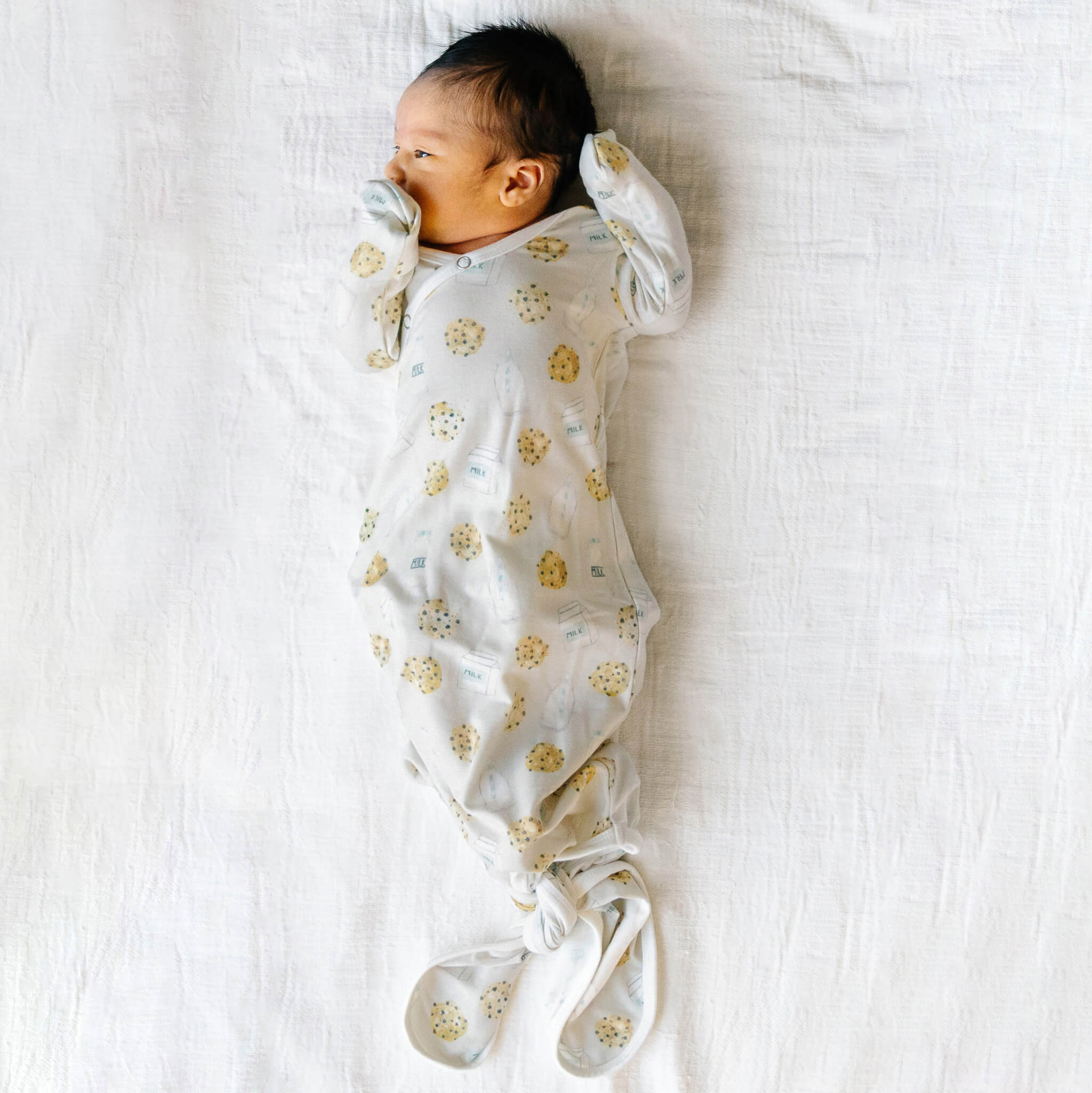 Newborn Knotted Gown - Chip