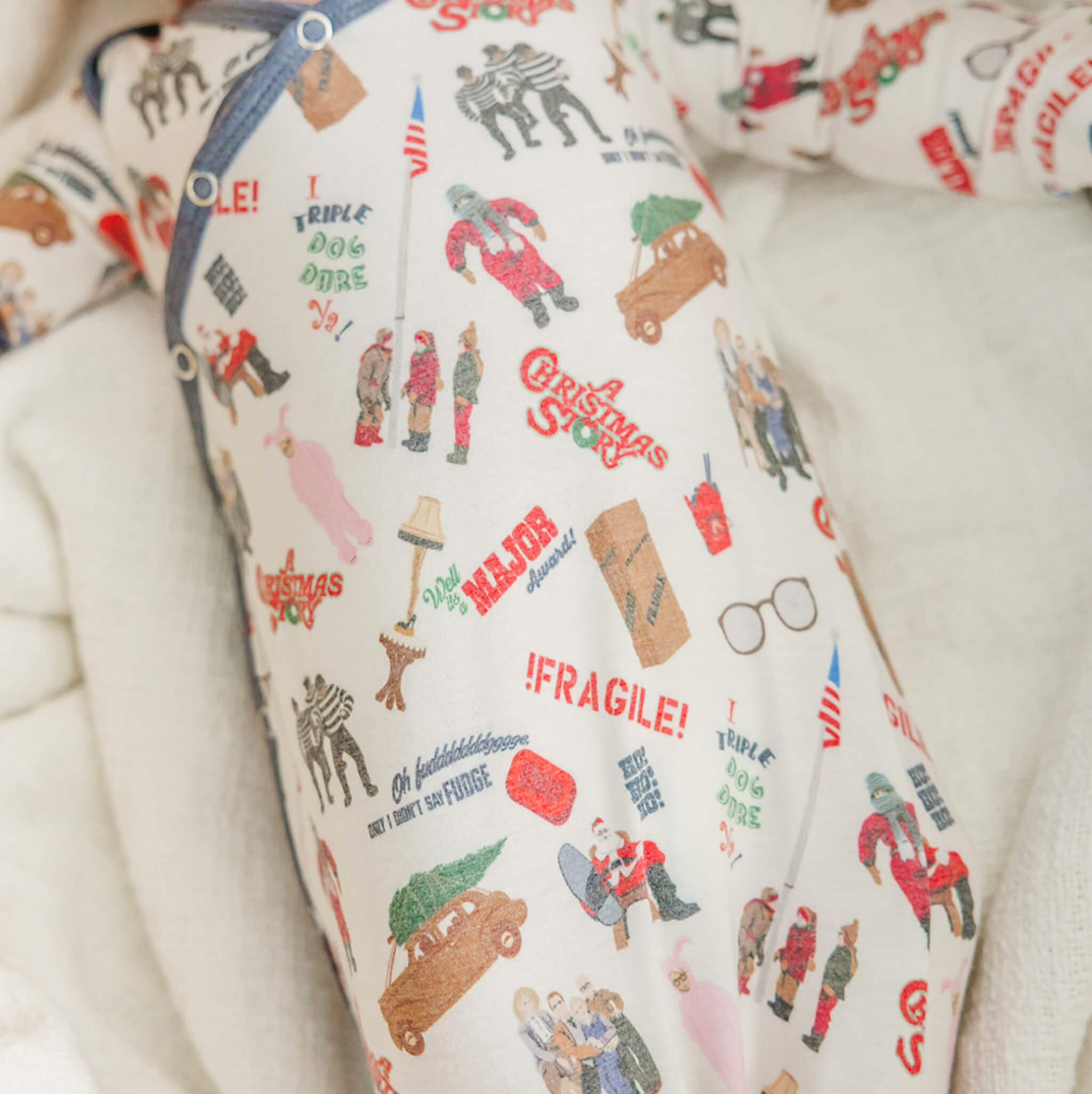 Newborn Knotted Gown - A Christmas Story