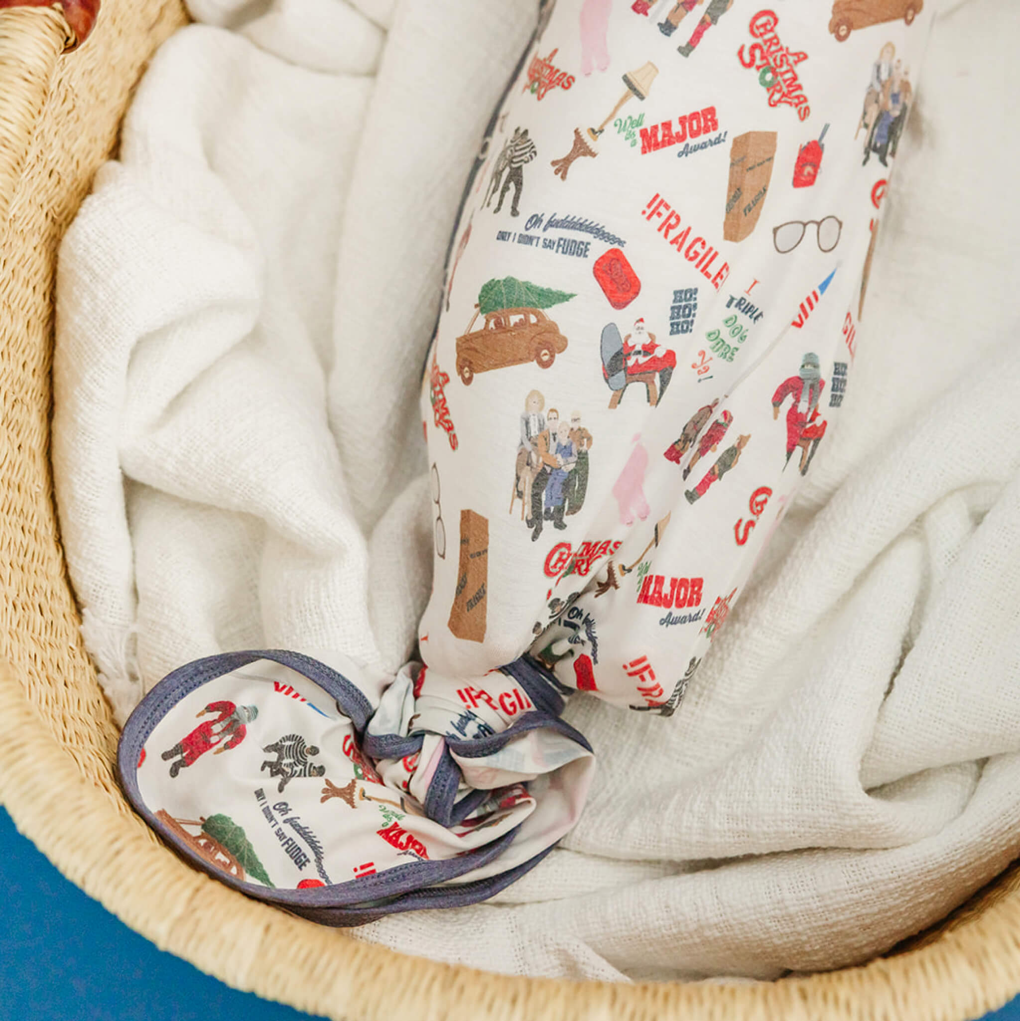 Newborn Knotted Gown - A Christmas Story