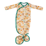 Newborn Knotted Gown - Cider