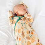 Newborn Knotted Gown - Cider