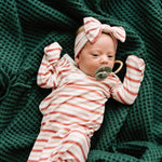 Newborn Knotted Gown - Cinnamon