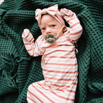 Newborn Knotted Gown - Cinnamon